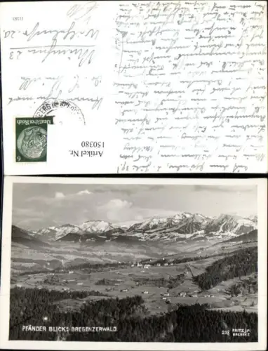 150380,Pfänderblick Bregenzerwald Bregenz 1939 Ansicht pub Foto Fritz 208