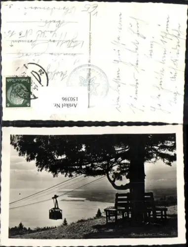 150396,Pfänderbahn m. Lindau Ansicht Seilbahn Gondel 1938 pub pub J Bader 285