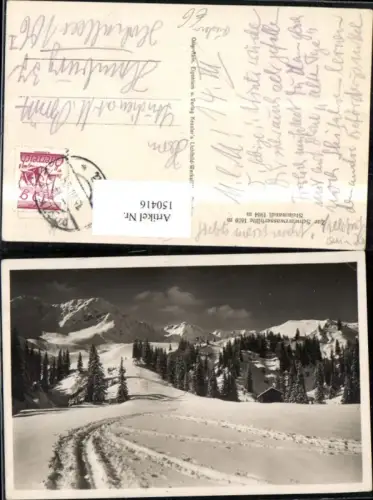 150416,Zur Schwarzwasserhütte Steinmandl Riezlern Winteransicht 1938