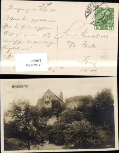 150426,Bregenz Ansicht Burg Festung 1915