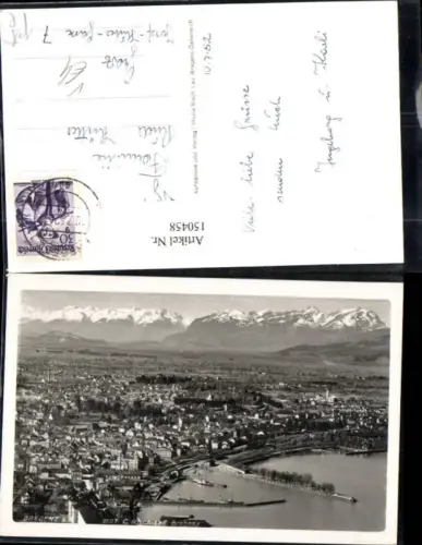 150458,Bregenz a. Bodensee 1952 Ansicht pub Risch Lau 2507