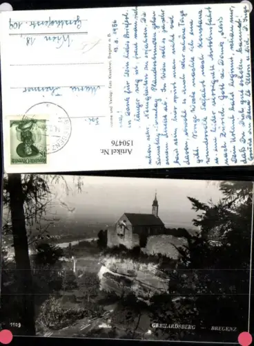 150476,Gebhardsberg Bregenz Ansicht 1956