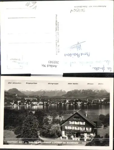 Gasthof Cafe u. Pension Wellenhof Lochau a. Bodensee Alvirgruppe Hoher Kasten pub Risch Lau 7455
