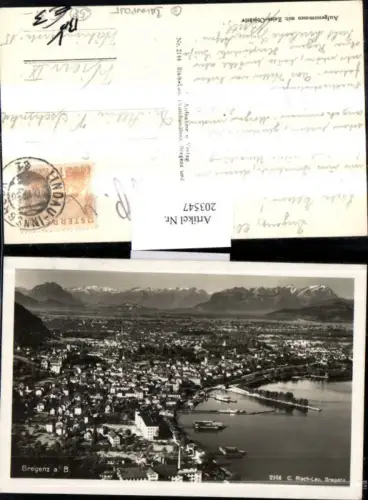 Bregenz a. Bodensee Totale Bahnpost Zug 81 pub Risch Lau 2144