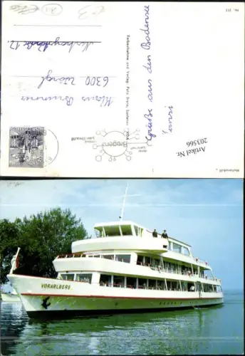 Motorschiff Schiff „Vorarlberg“ Indienststellung 1965