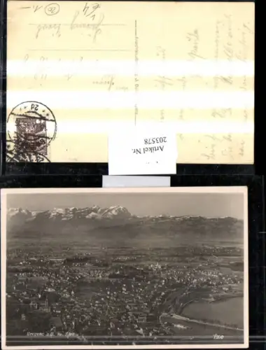 Bregenz a. Bodensee Totale m. Säntis pub J. Bader 1200