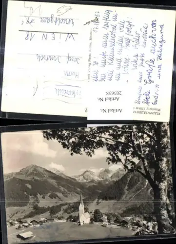 Kleinwalsertal Mittelberg Totale m. Schafalpköpfen