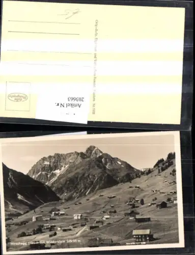 Hirschegg Totale m. Widderstein