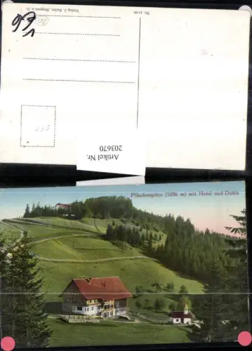 Pfänderspitze m. Hotel u. Dohle pub J. Bader 1140