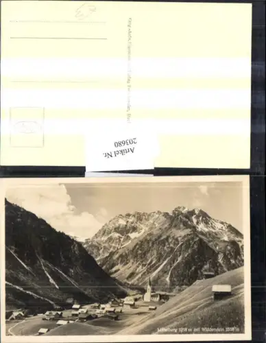 Mittelberg Totale m. Widderstein