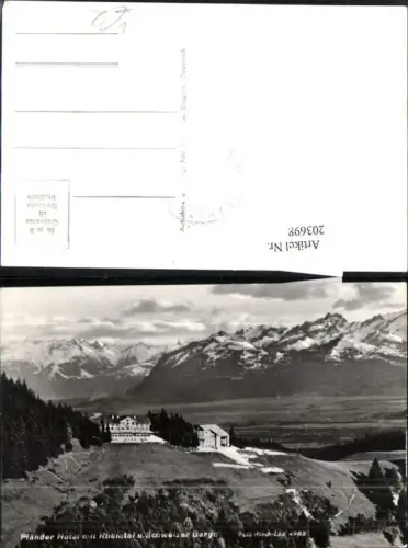 Pfänder Hotel m. Rheintal u. Schweizer Berge pub Risch Lau 4982