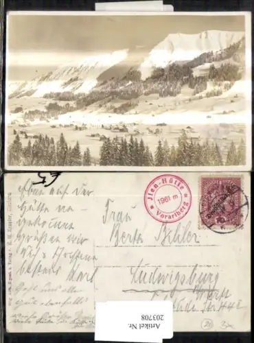 Riezlern Totale Winterbild
