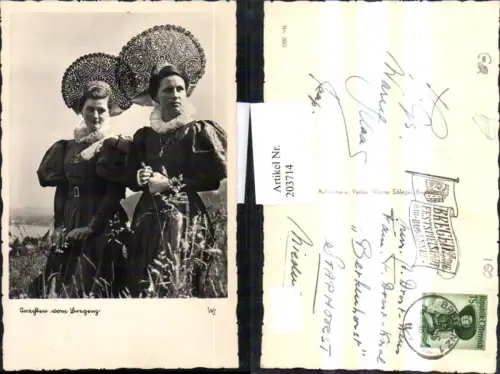 Trachten Tracht von Bregenz Frauen m. Hut