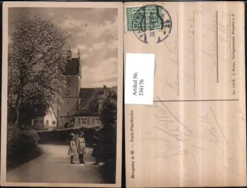236176,Bregenz am Bodensee Stadt-Pfarrkirche Kirche pub J. Bader 1147K
