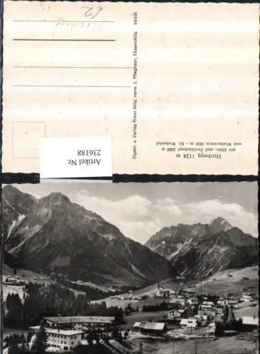 236188,Hirschegg Totale im Kleinwalsertal m. Elfer- und Zwölferkopf u. Widdenstein