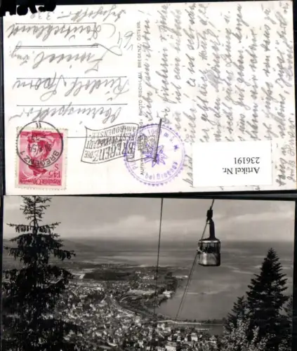 236191,Bregenz am Bodensee Totale Pfänderbahn Seilbahn Gondel pub Risch-Lau 4000