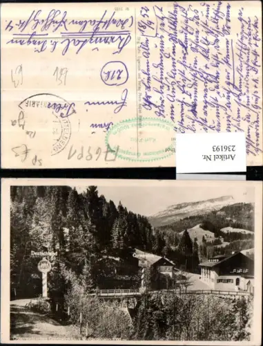236193,Kleinwalsertal Österreichischer Grenzgasthof Walserschanz b. Mittelberg Grenze
