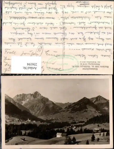 236194,Kleinwalsertal Riezlern Hirschegg u. Mittelberg Totale m. Widderstein