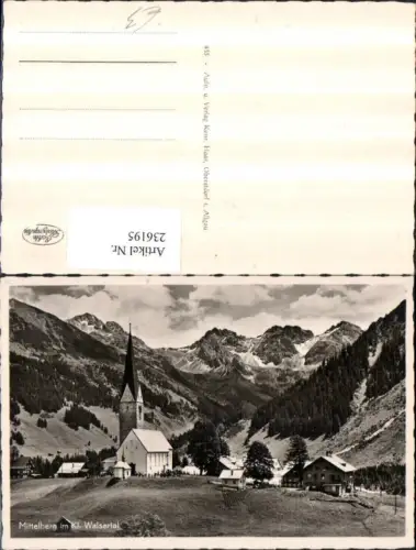236195,Mittelberg im Kleinwalsertal Teilansicht Kirche