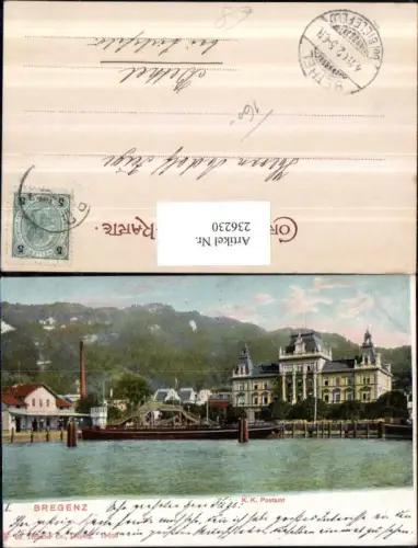 236230,Bregenz K. k. Postamt pub Trenkler u. Co 19250