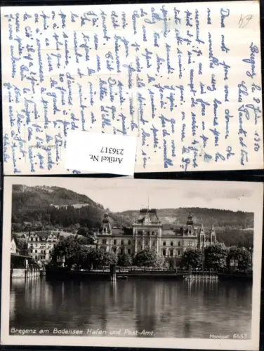 236317,Bregenz am Bodensee Hafen und Post-Amt