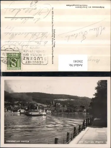 236341,Bregenz am Bodensee Hafen Dampfer pub Risch-Lau 4878