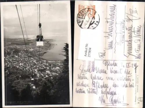 277854,Pfänderbahn Seilbahn Blick auf Bregenz Totale
