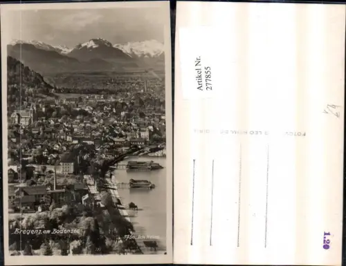 277855,Bregenz am Bodensee Totale Bergkulisse pub Foto Heim 1750