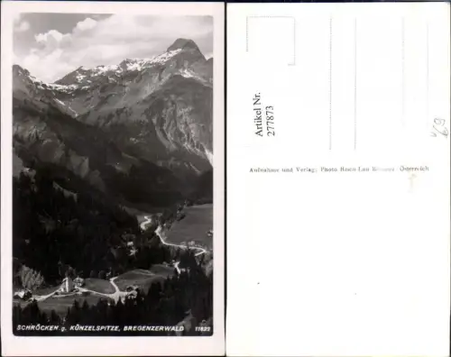 277873,Schröcken Totale geg. Künzelspitze Bergkulisse pub Foto Risch-Lau 11822