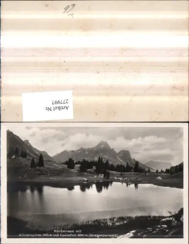 277997,Körbersee See b. Schröcken m. Künzelspitze u. Kanisfluh Bergkulisse