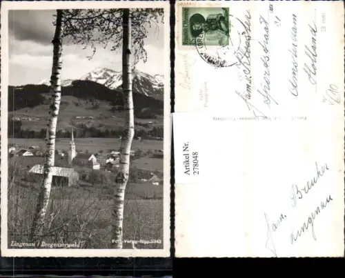 278048,Lingenau im Bregenzerwald Totale Bergkulisse pub Foto Nipp 2343
