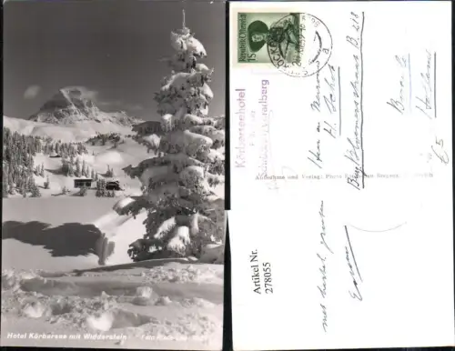 278055,Hotel Körbersee m. Widderstein b. Schröcken Bergkulisse Winterbild pub Foto Risch-Lau 1027