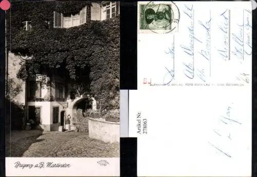 278063,Bregenz am Bodensee Martinstor Straßenansicht pub Foto Risch-Lau 11789