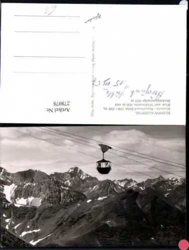 278078,Kleinwalsertal Riezlern Kanzelwand-Bahn Seilbahn Widderstein Bergkulisse