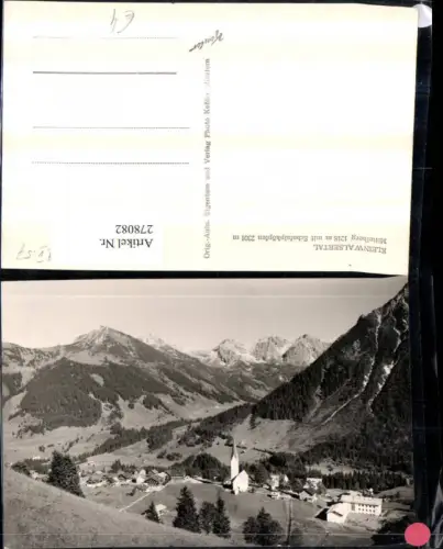 278082,Kleinwalsertal Mittelberg Totale m. Schafalpköpfen Bergkulisse