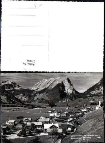278088,Schoppernau Totale m. Kanisfluh Bergkulisse