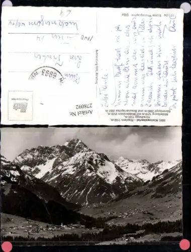 278092,Kleinwalsertal Riezlern Hirschegg Mittelberg Totale m. Widdersten Bergkulisse