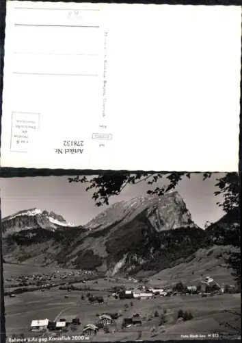 278132,Rehmen u. Au Totale geg. Kanisfluh Bergkulisse pub Foto Risch-Lau W 813