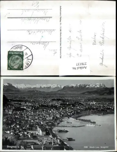 278137,Bregenz am Bodensee Totale Bergkulisse pub Foto Risch-Lau 2508