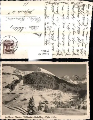 278145,Gasthaus Pension Wildental Mittelberg Höfle Bergkulisse Winterbild