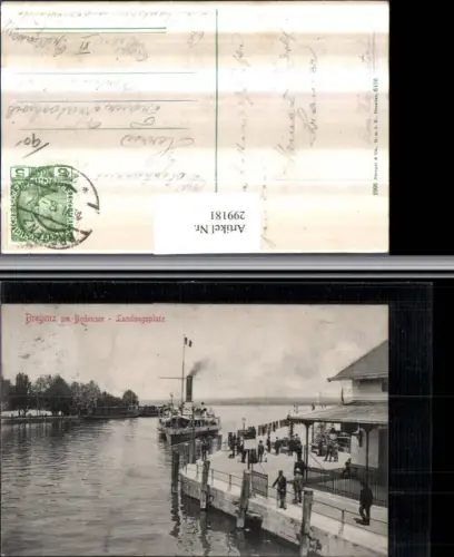 299181,Bregenz am Bodensee Landungsplatz Dampfer pub Stengel e Co 6436
