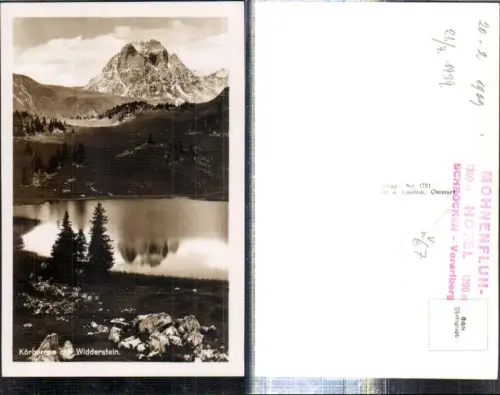 307665,Körbersee See b. Schröcken m. Widderstein Bergkulisse pub Risch-Lau 1731
