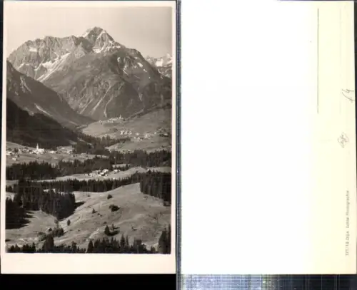 307674,Kleinwalsertal Riezlern Totale Hirschegg Mittelberg m. Widderstein Bergkulisse