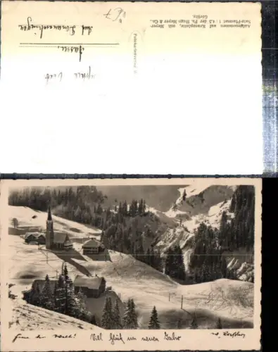 307696,Schröcken Kirche Winterbild pub Foto W. Roessler 648