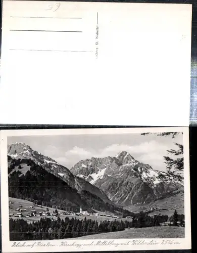 307720,Riezlern Hirschegg Mittelberg Totale m. Widderstein Bergkulisse