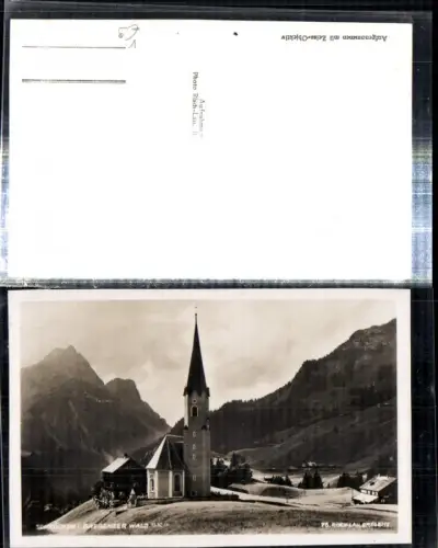 307731,Schröcken Kirche Bergkulisse pub Risch-Lau 76