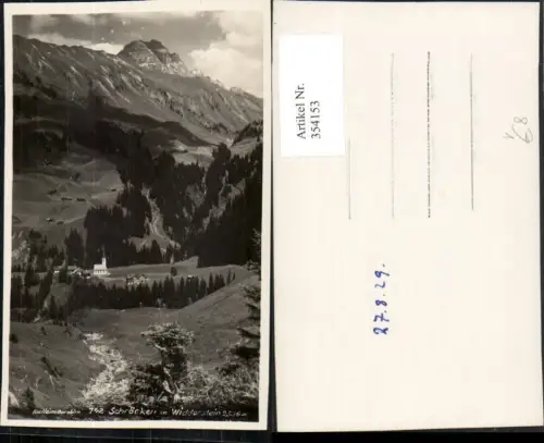 354153,Schröcken Totale m. Widderstein Bergkulisse pub Foto Heim 742
