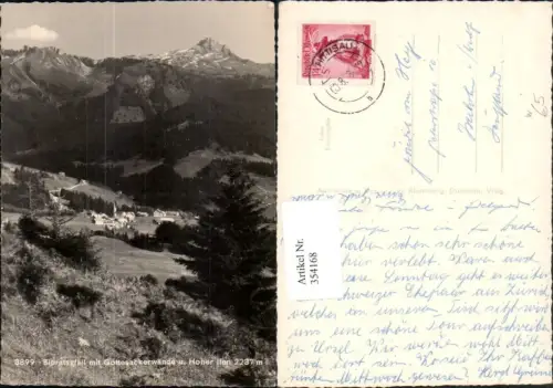 354168,Sibratsgfäll Totale m. Gottesackerwände u. Hoher Ifen Bergkulisse