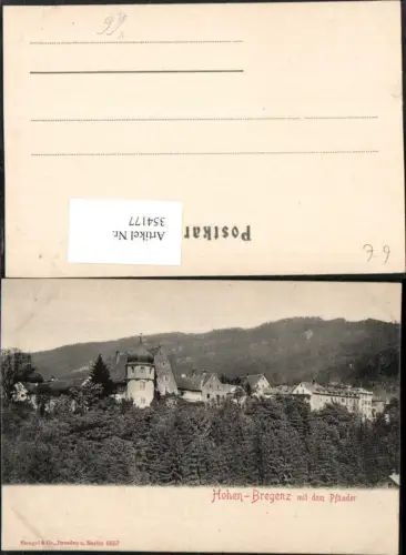 354177,Hohen-Bregenz m. Pfänder pub Stengel e Co 6657