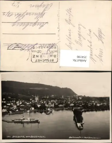 354190,Bregenz am Bodensee Totale Hafen Dampfer pub Foto Heim 720